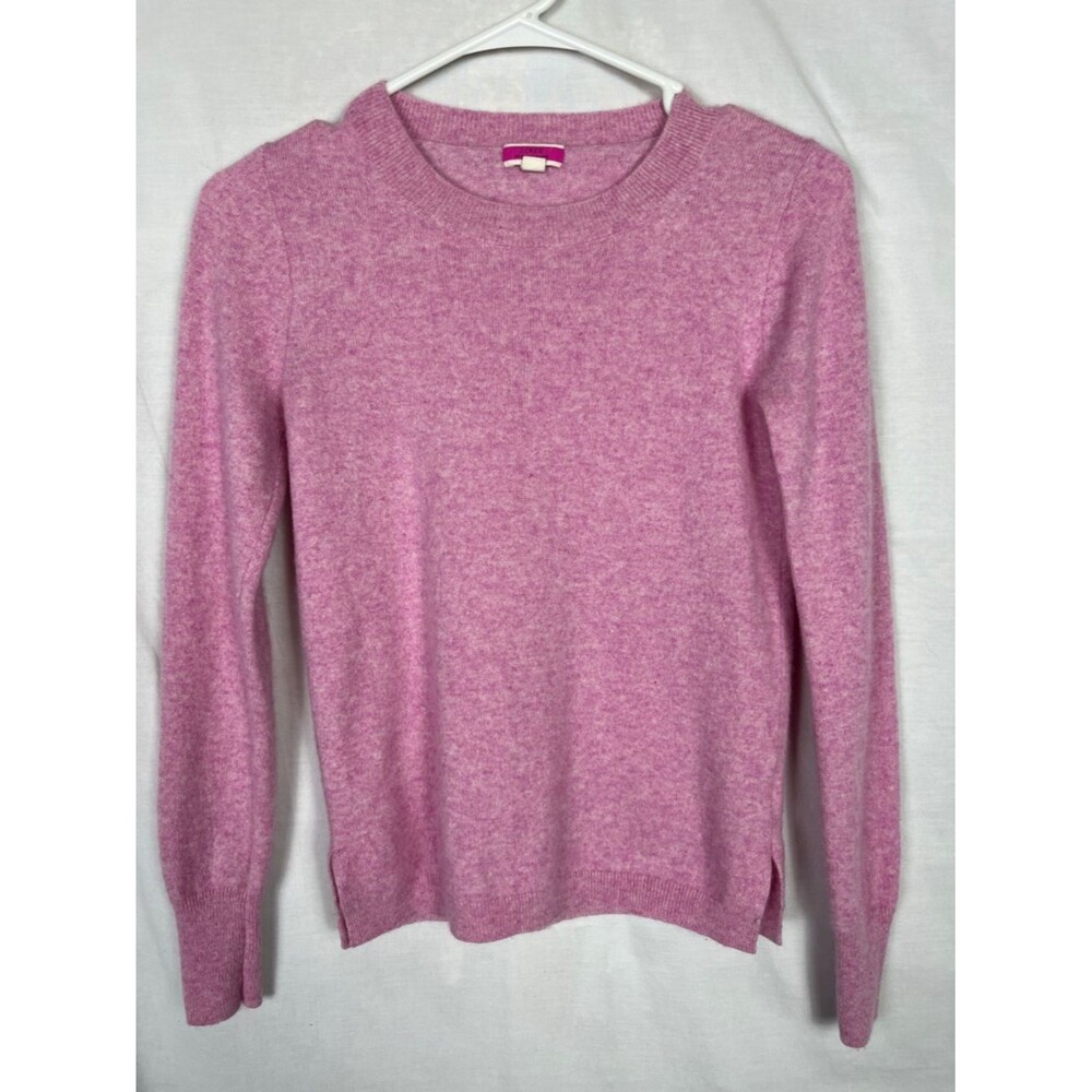 J. Crew 100% Cashmere Soft Pastel Pink Crew Neck Sweater